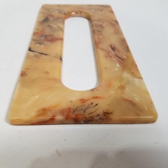 Vintage Plastic Tissue Box Cover Lid Insert Marble - Picture 5 of 12